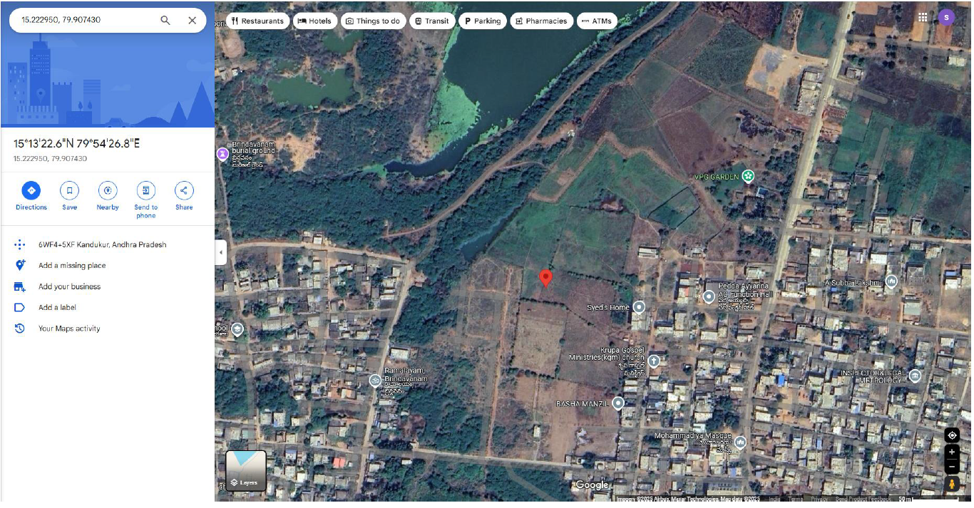 Plot for Sale in Kandukur
