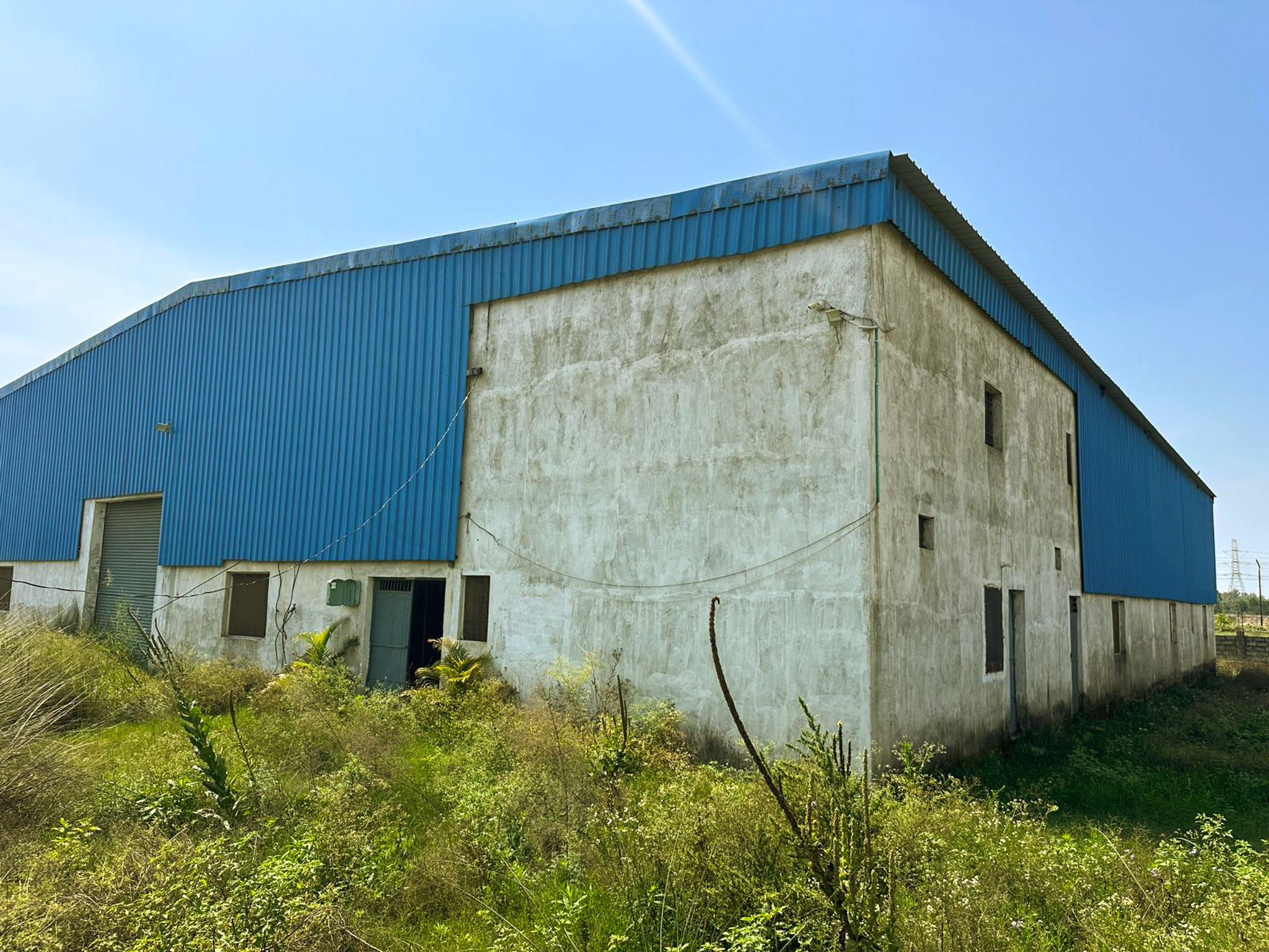 Industrial Plot with Factory Building for Sale in Indora