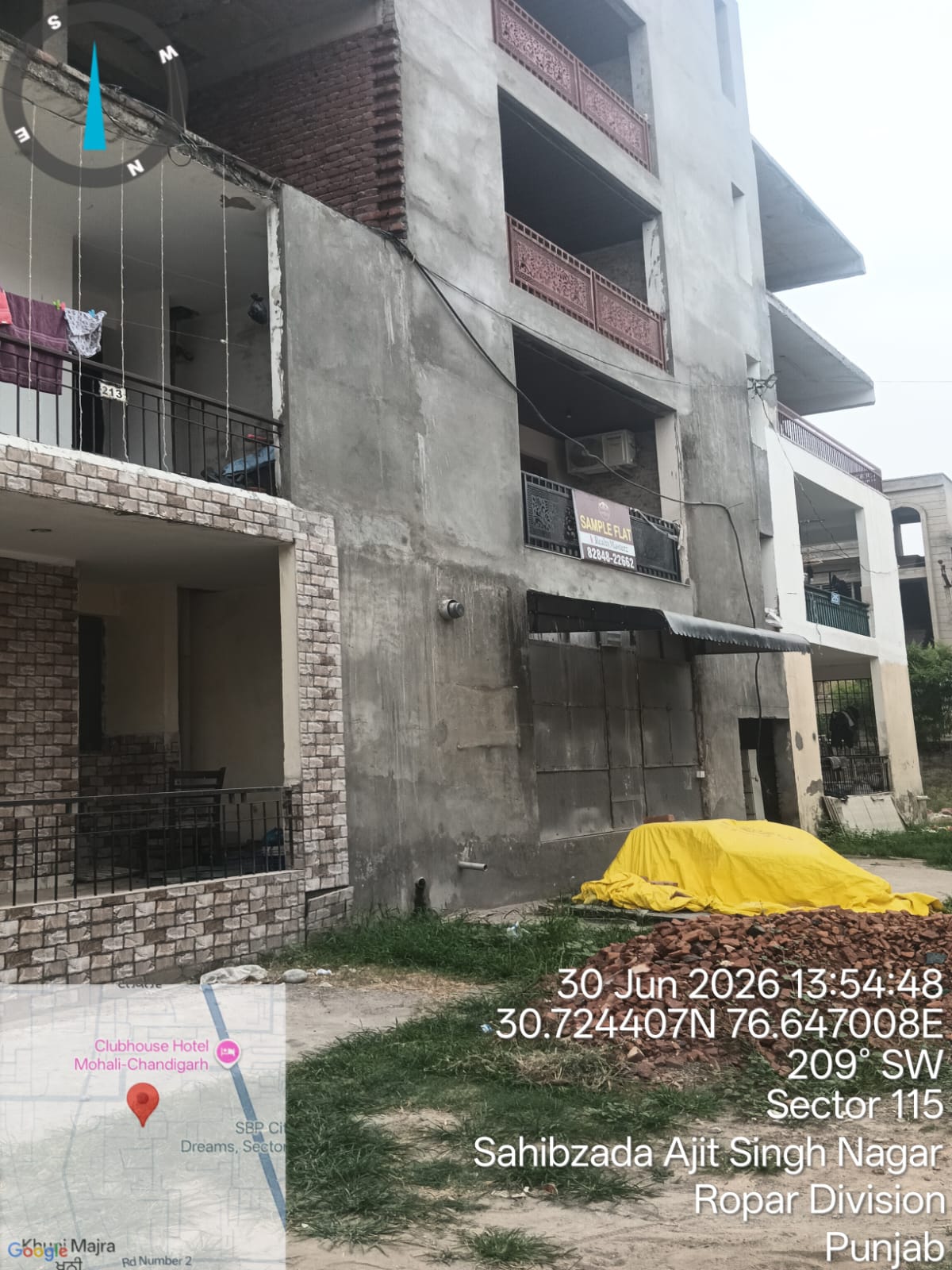 930 square feet Flat for sale in SECTOR 115 SANTE MAJRA ,LANDRAN TO KHARAR SAS NAGAR Kharar