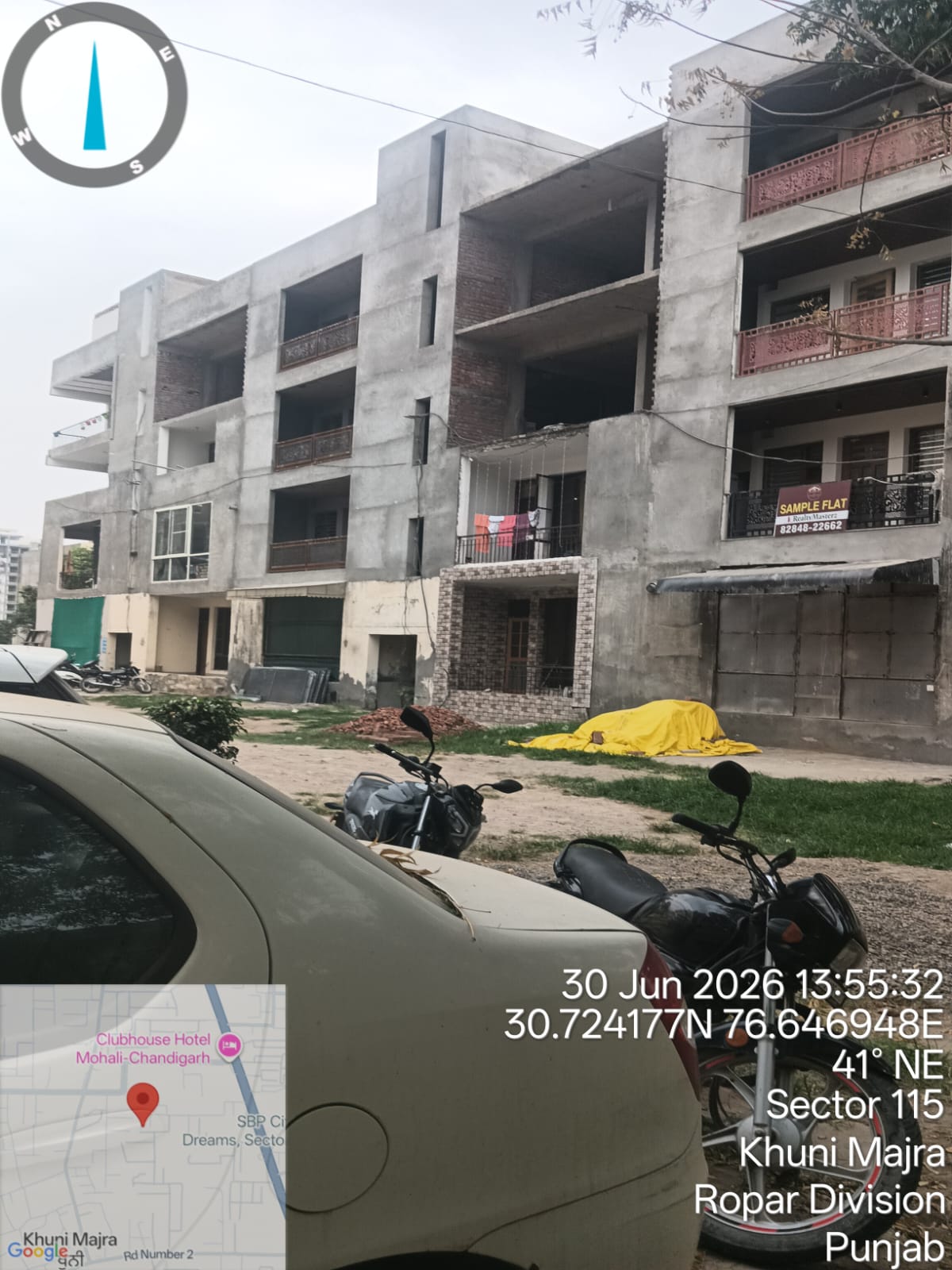 930 square feet Flat for sale in SECTOR 115 SANTE MAJRA ,LANDRAN TO KHARAR SAS NAGAR Kharar