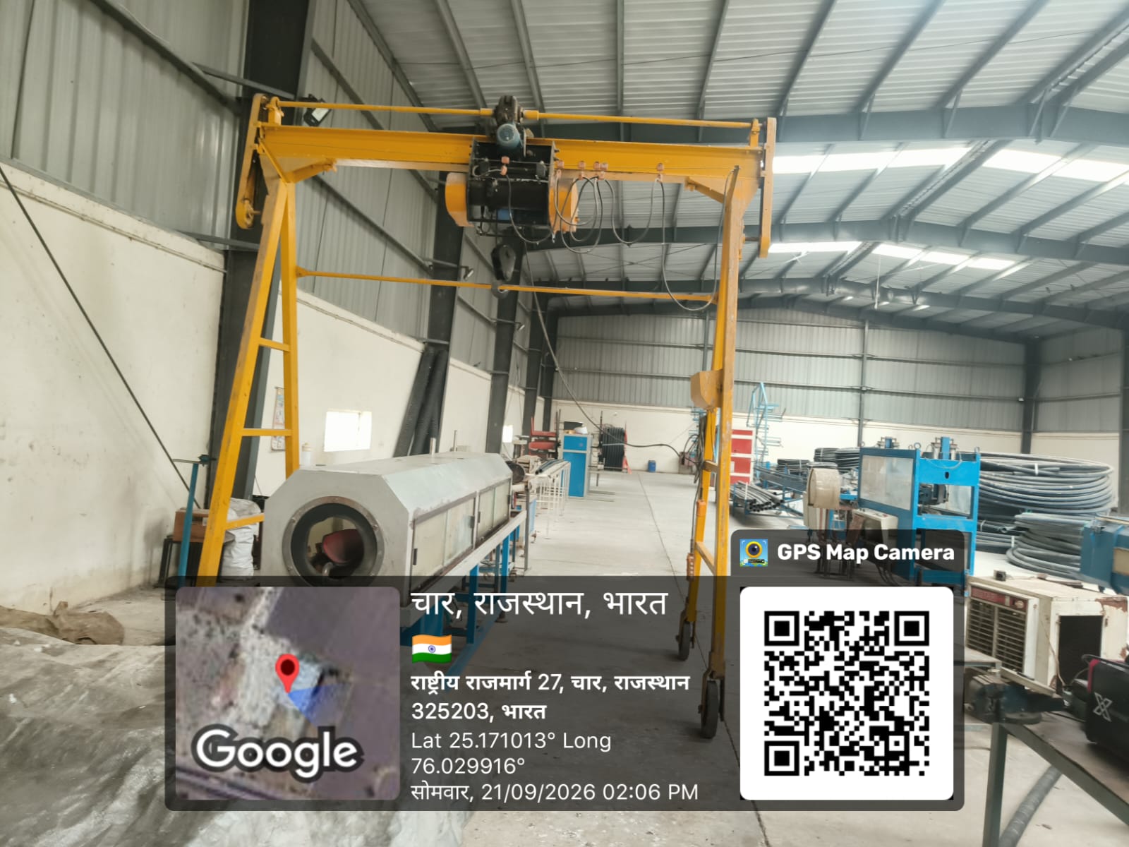 Shed with Plant and Machinery for sale in Kota