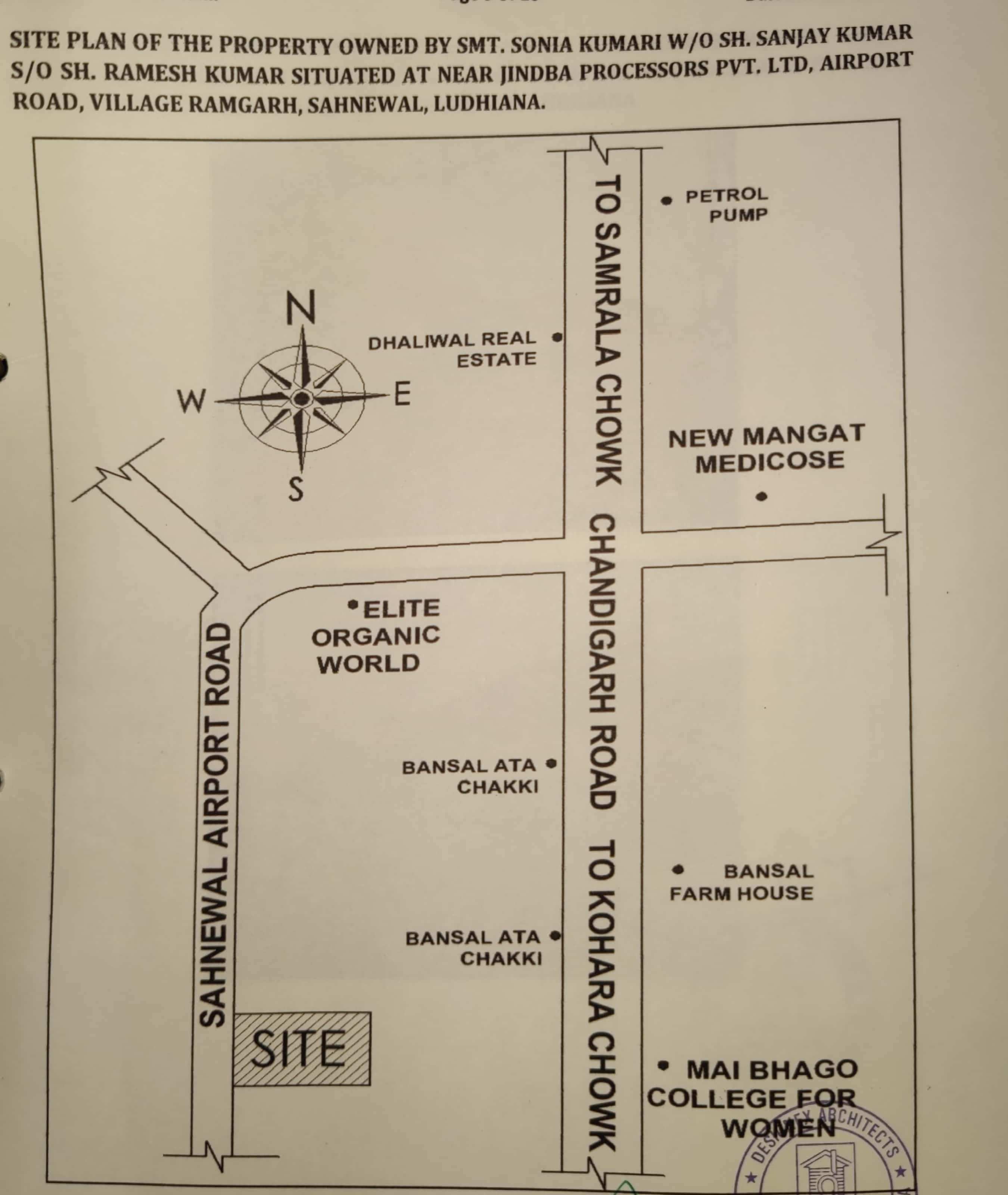 1694 square yard Industrial Plot with Factory Building for sale in VILLAGE-RAMGARH, SAHNEWAL LUDHIANA Ludhiana