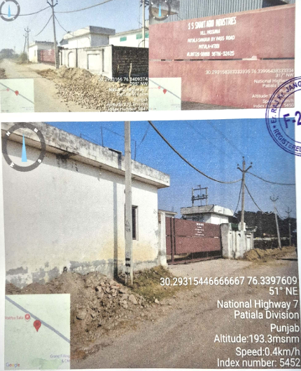 13977 square feet Industrial Plot with Factory Building for sale in Patiala
