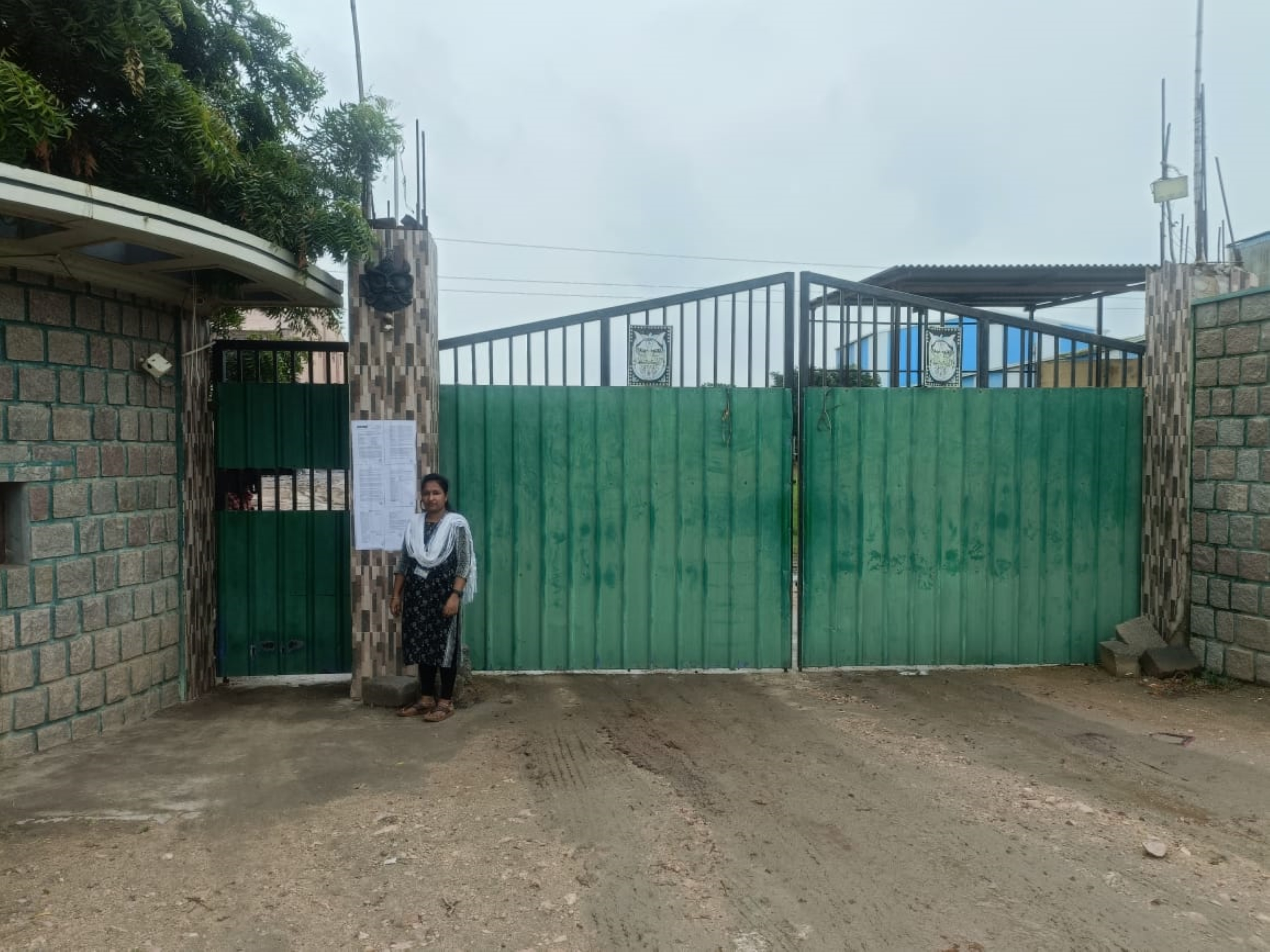 Industrial Plot with Factory Building for Sale in Adoni