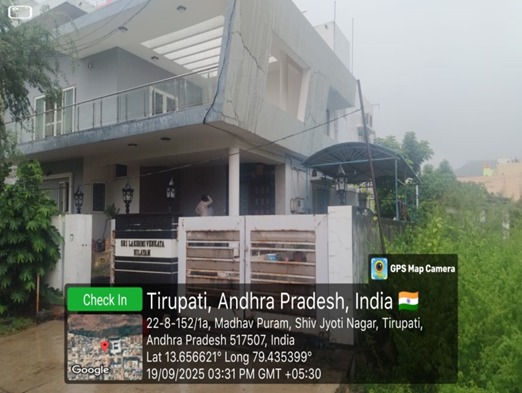 Individual House for Sale in UPADHYAY NAGAR TIRUPATI, Tirupati