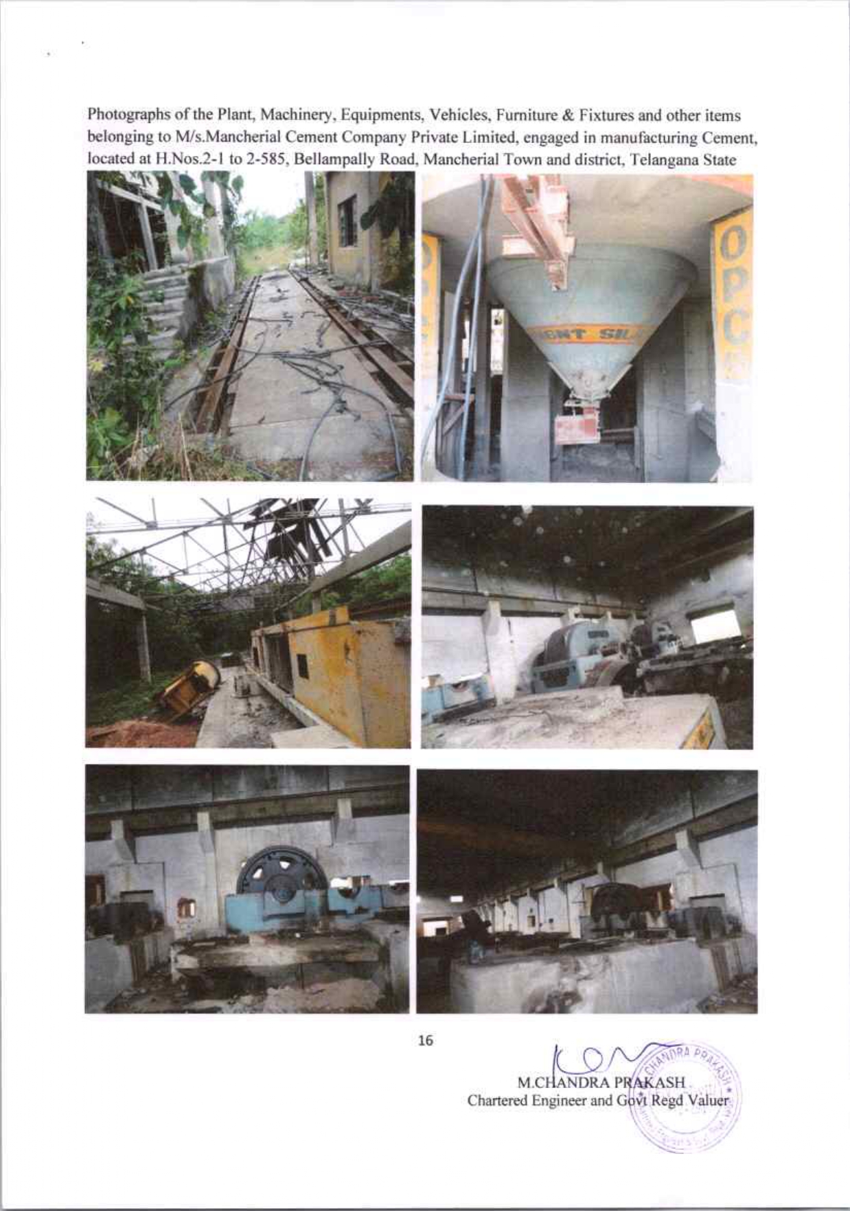 Plant & Machinery, Equipments and other scrap items for Sale in Bellampalle