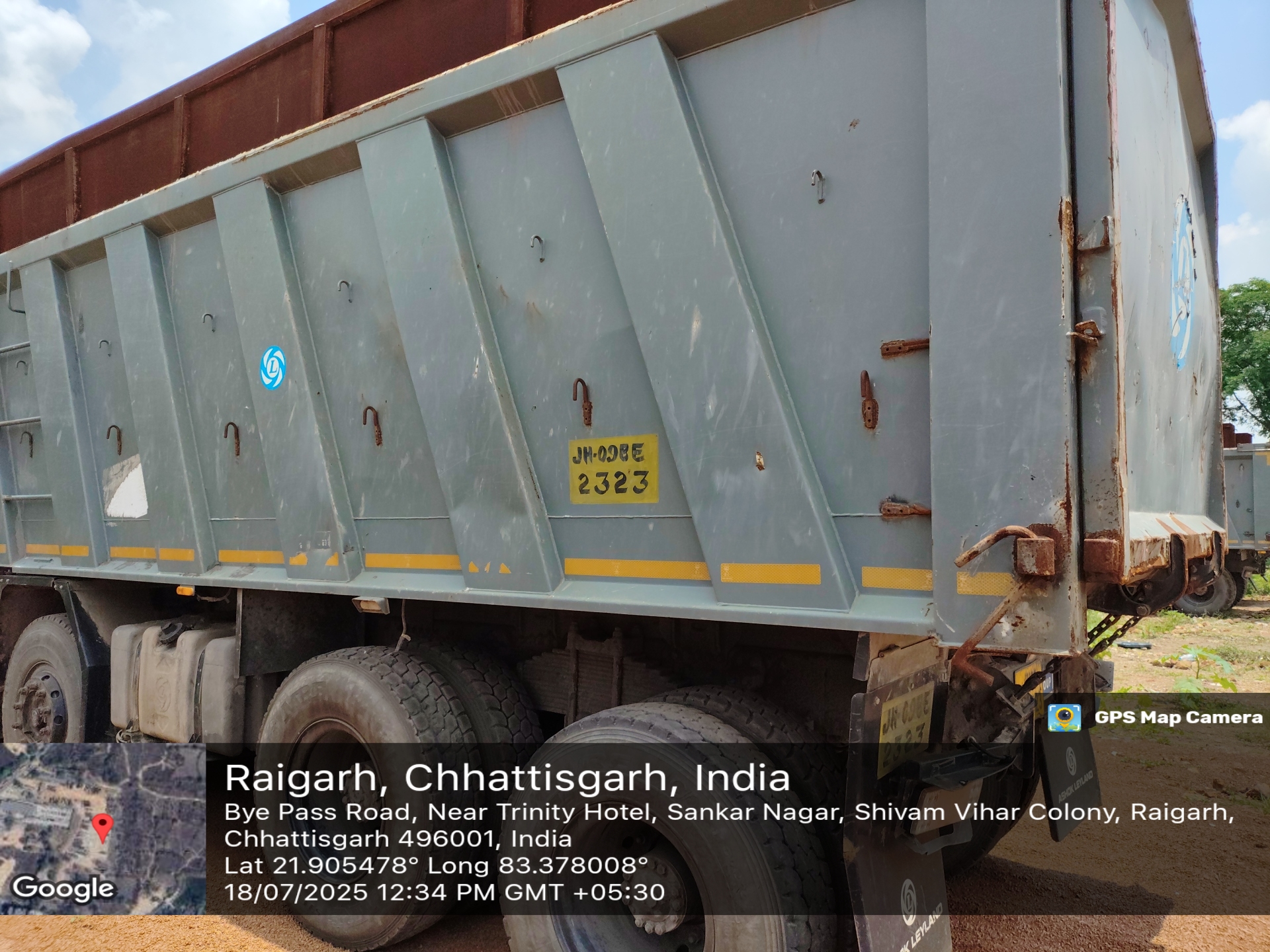 Ashok leyland Goods carrier (Box tipper) Model NJ3525N/52 T TIP Registration Number JH09BE2323 for Sale in RAIGARH, Jindal Industrial Park