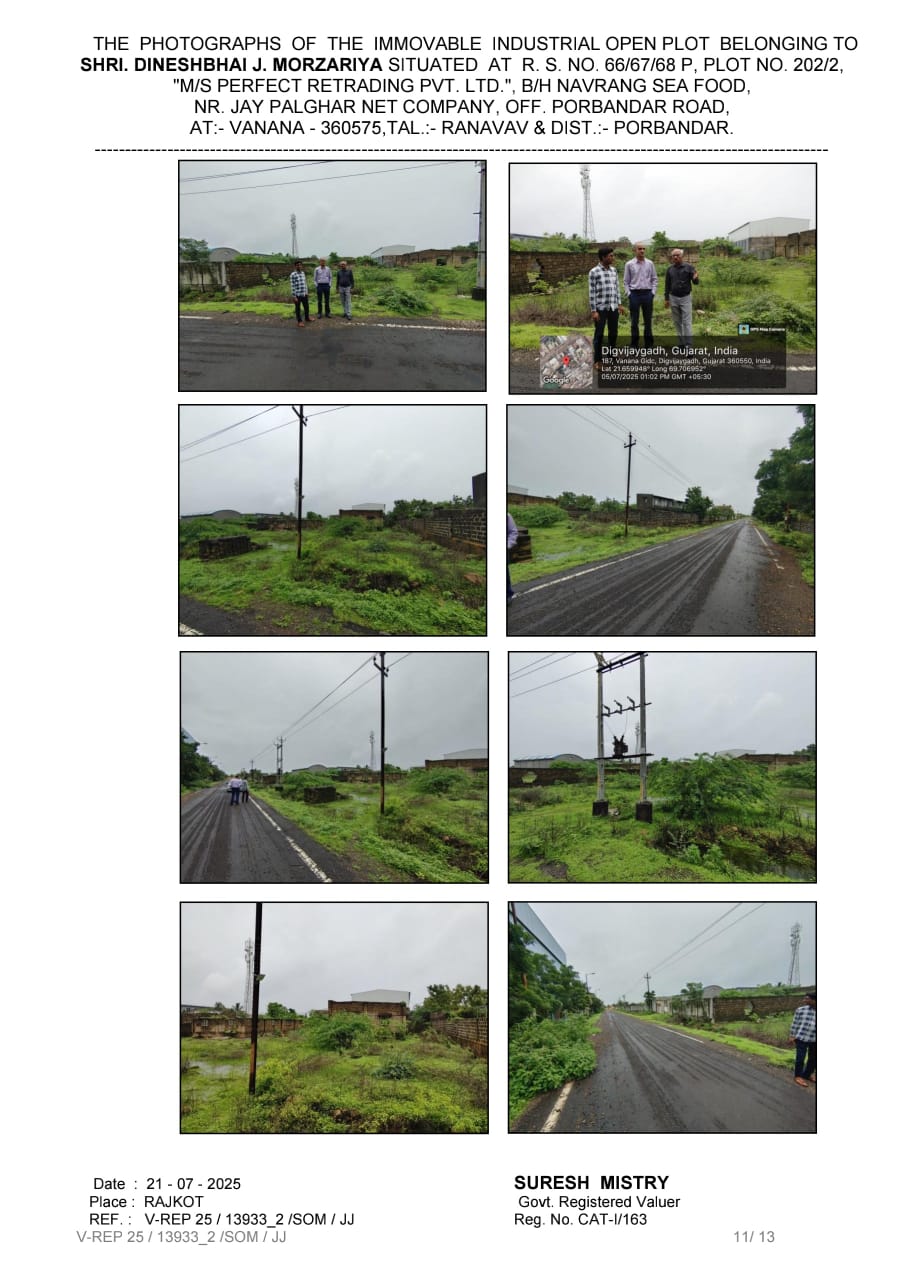 Industrial Plot for Sale in NR.PAL GHAR NET COMPANY, Porbandar