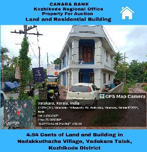 Individual House for Sale in Nadakkuthazha Village and Amsom, Puthur desam, Vadakara Taluk and Sub District, Kozhikode, Eramala