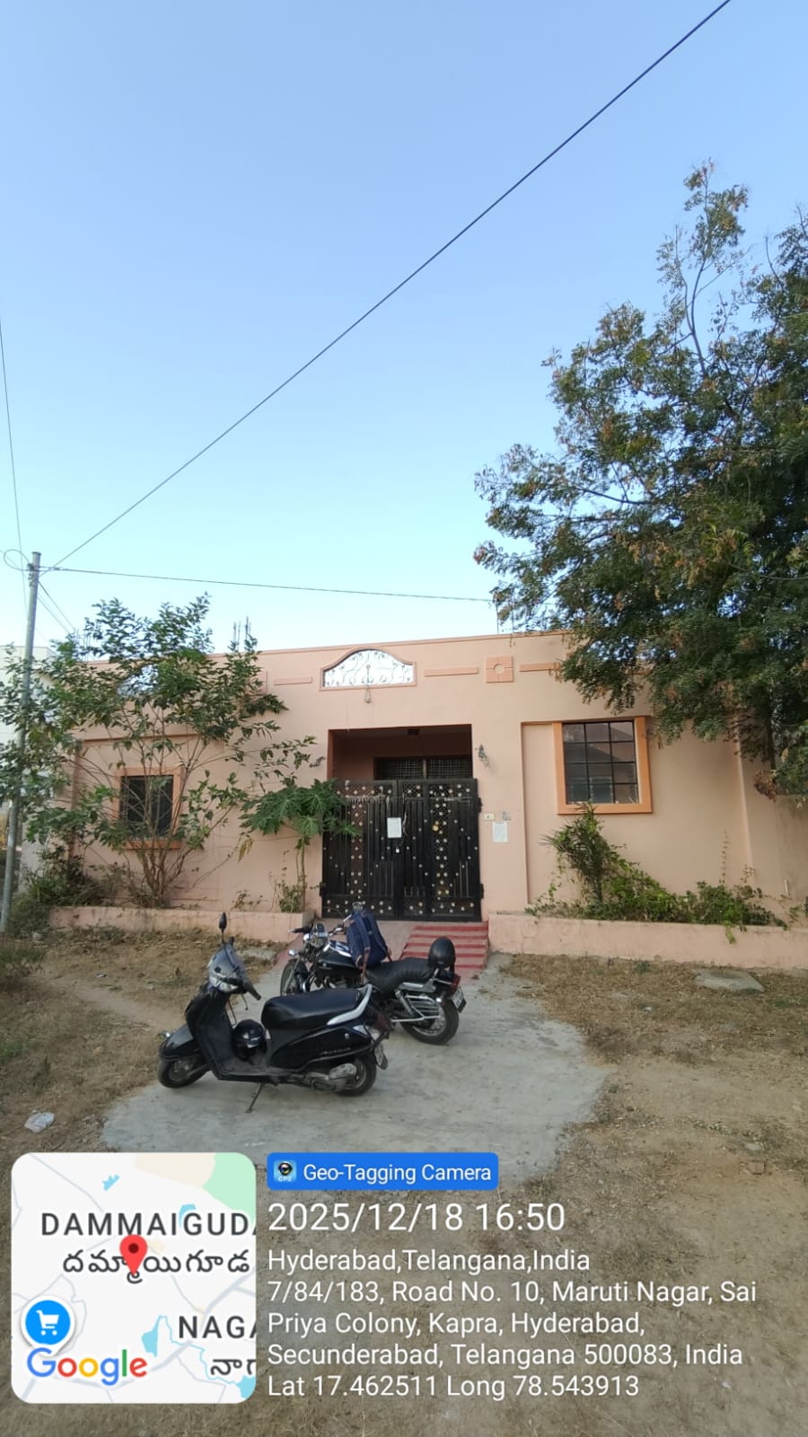 Individual House for Sale in Nagaram Village, Dammaiguda, Hyderabad