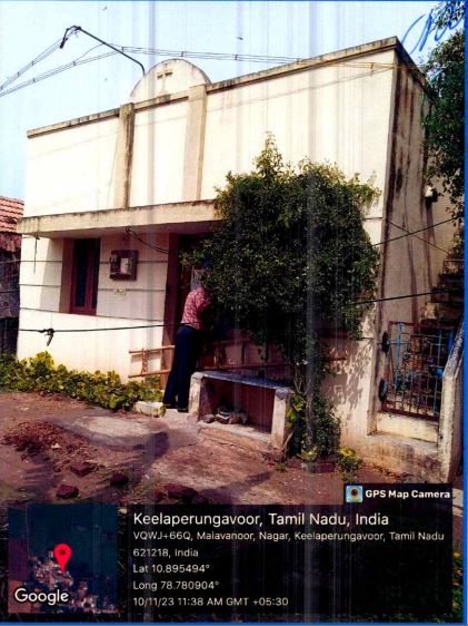 Individual House for Sale in NO 93 ANTHONIYAR KOVIL STREET MALAVANUR KEELAPERUNGAVOOR TIRUCHIRAPPALLI TAMIL NADU 621218, Lalgudi