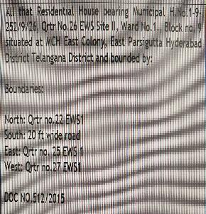 Individual House for Sale in RAM NAGAR HYDERABAD, Hyderabad