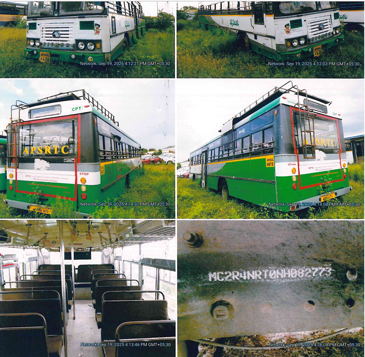 EICHER BUS SOLD UNDER HYPOTHECATION VIDE NO AP39UL4872 for Sale in ONGOLE, Medarametla
