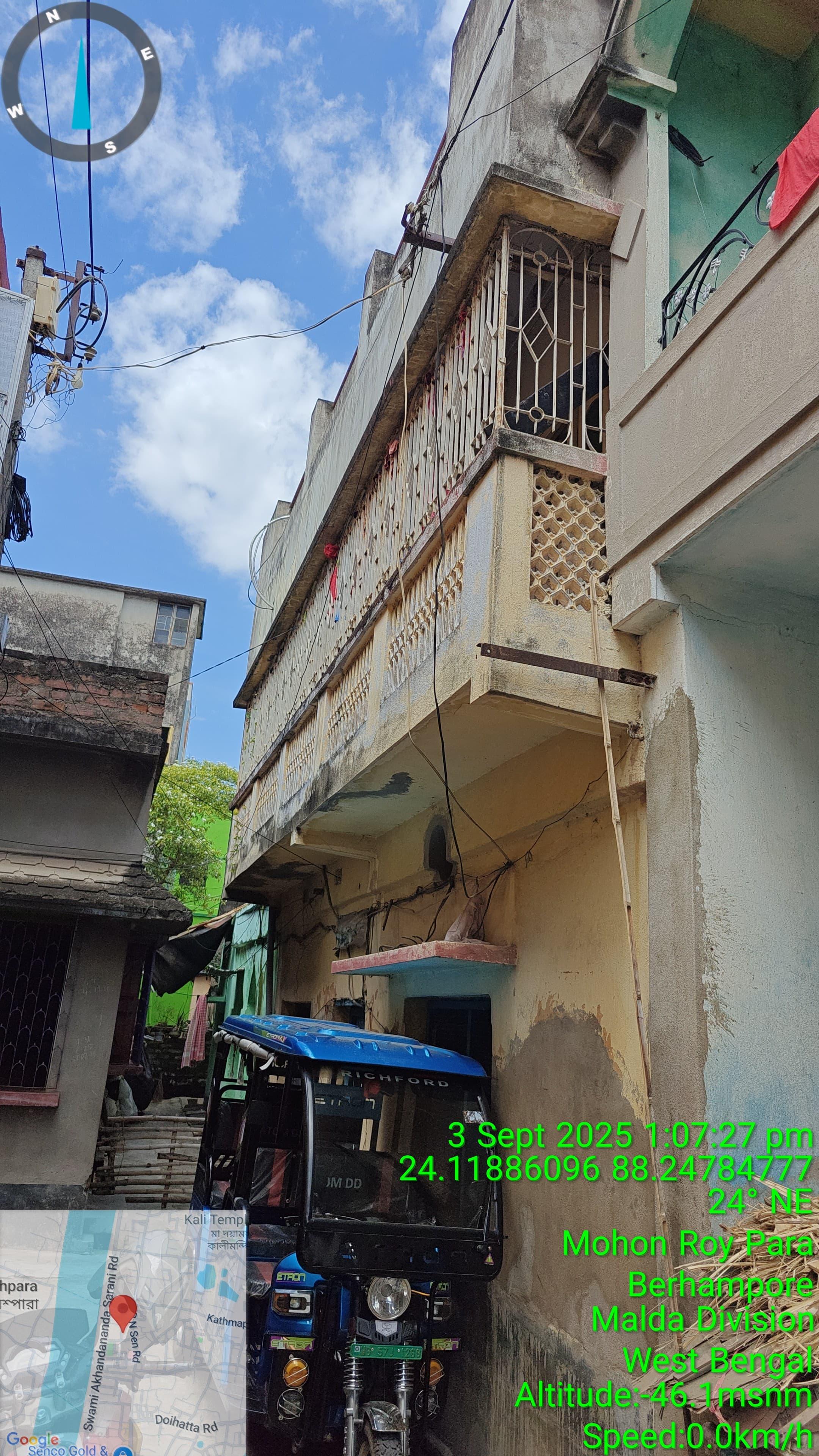 Individual House for Sale in Mouza- Saidabad, JL No 100, area measuring 0.0225-acre, PS- Berhampore, Dist- Murshidabad., Berhampore