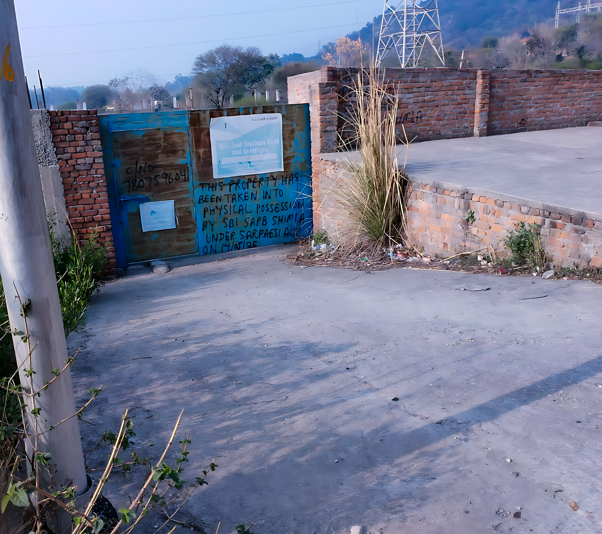 Industrial Plot with Factory Building for Sale in Gwalthai,Tehsil Shri Naina Devi Ji ,District Bilaspur,H.P., Golthai Industrial Area