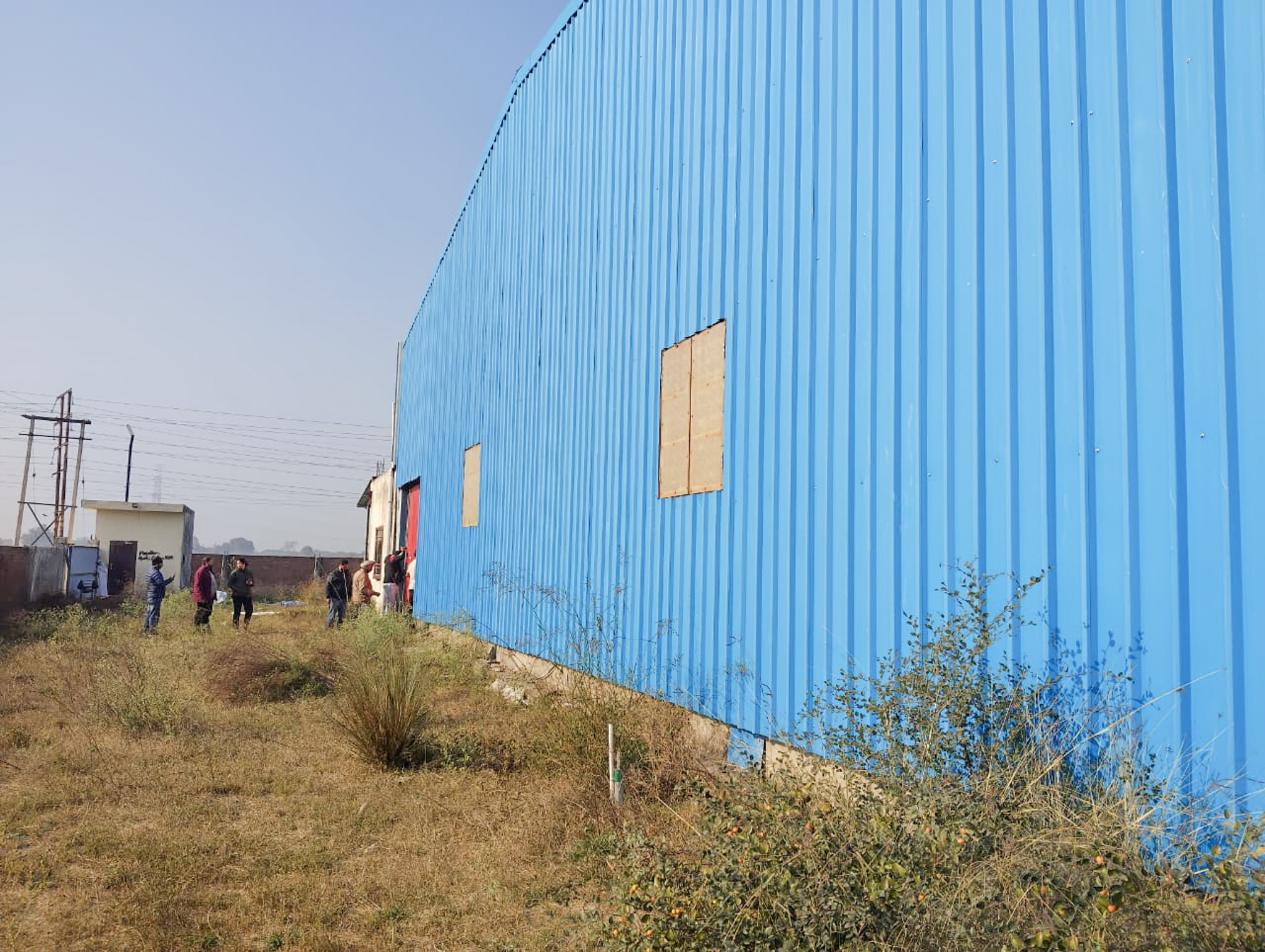 Industrial Plot with Factory Building for Sale in Indora