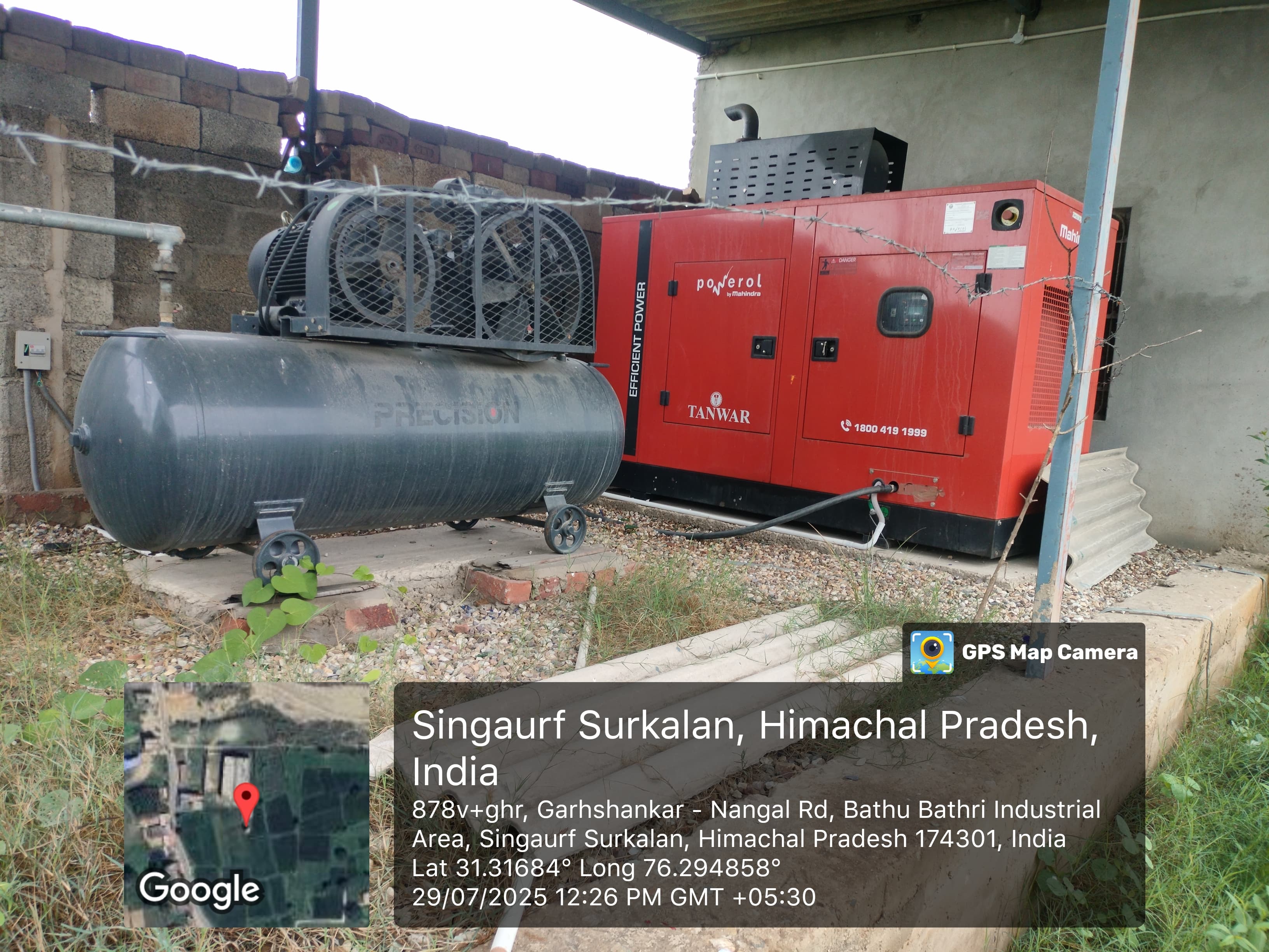 Plant and Machinery for Sale in VPO Bela Bathri ,Tehsil Haroli, District Una- Himachal Pradesh -174301, Santokhgarh