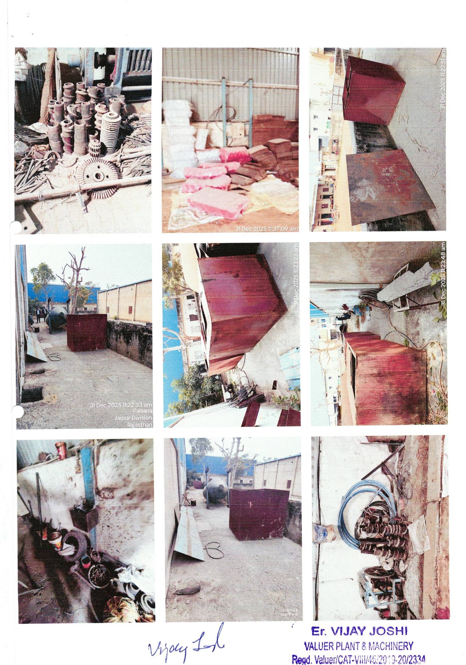Plant and Machinery for Sale in RIICO Industrial Area Palsana