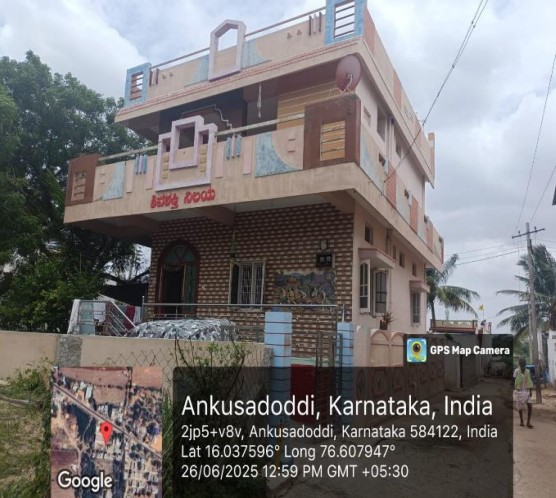 Individual House for Sale in at Ankasdoddi Village, Maski, Lingasugur Taluk, Raichur District, Lingsugur