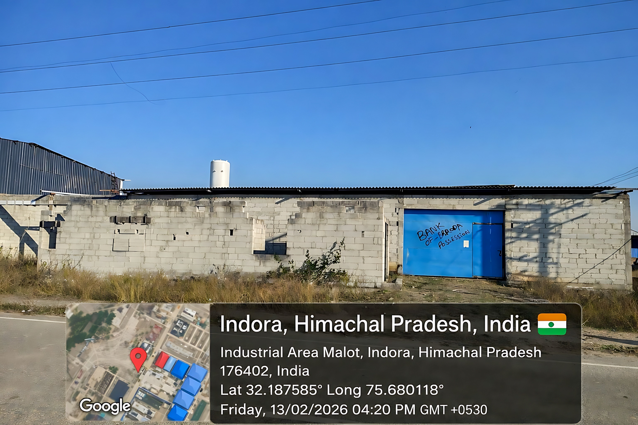 Shed with Plant and Machinery for Sale in Bain Attarian Industrial Area