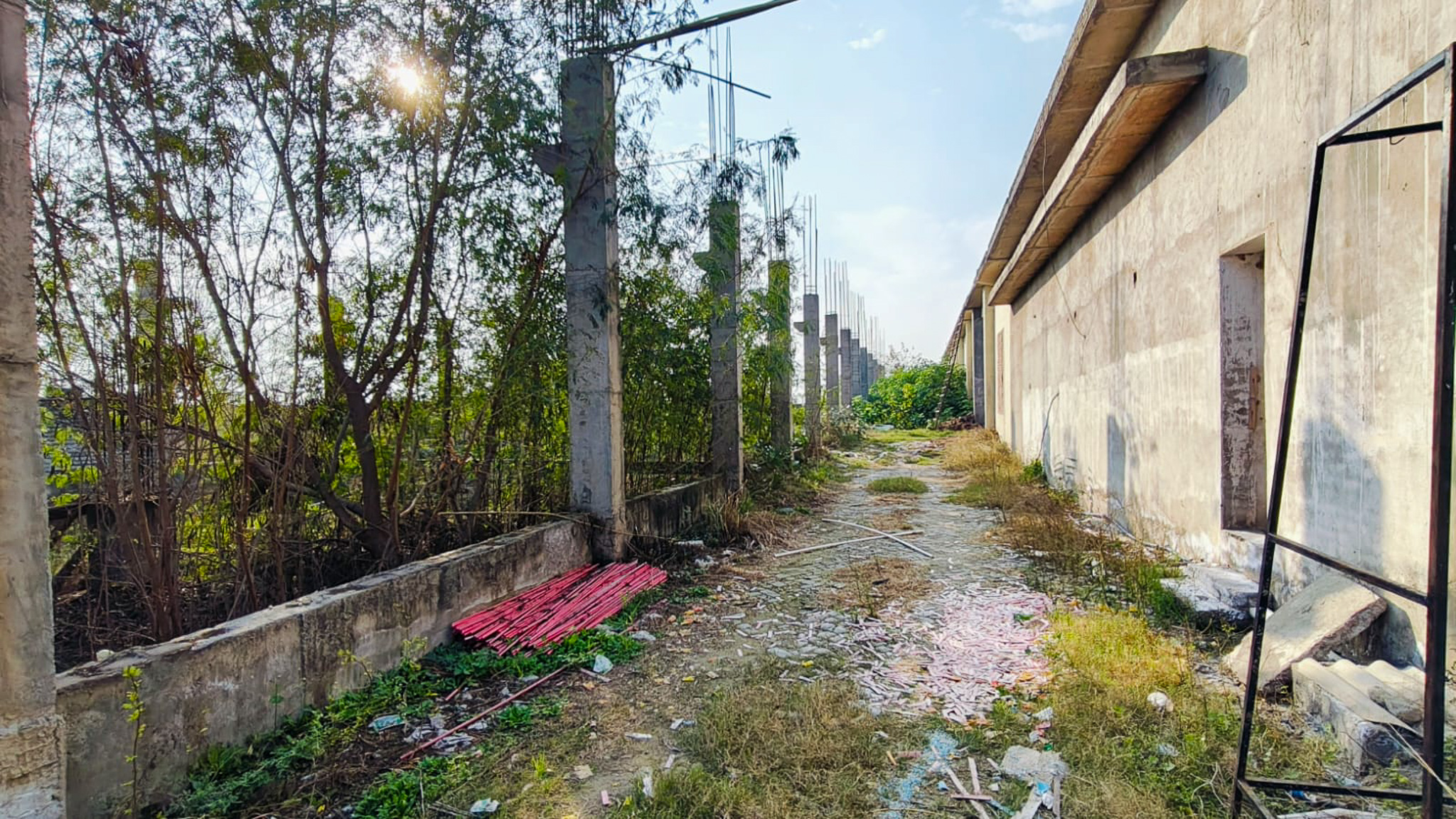 Industrial Plot with Factory Building for Sale in Ghanaur