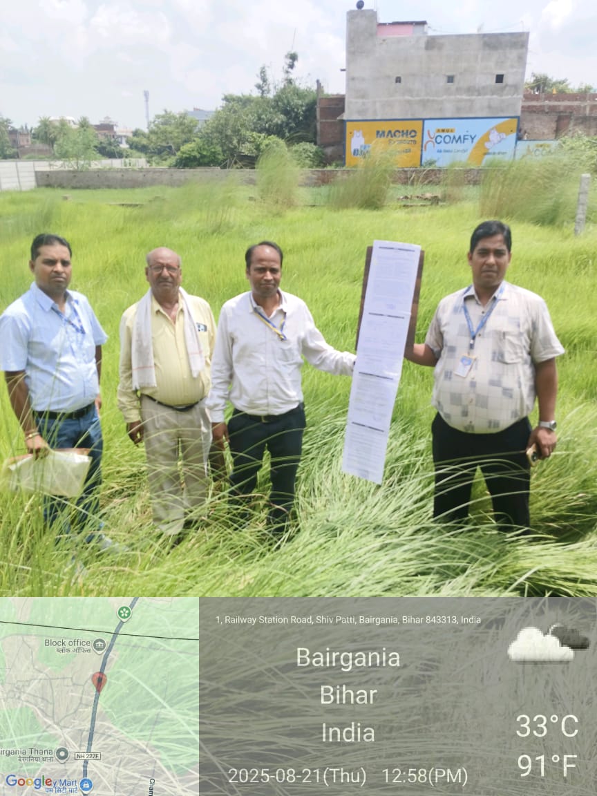 Plot for Sale in Bairgania